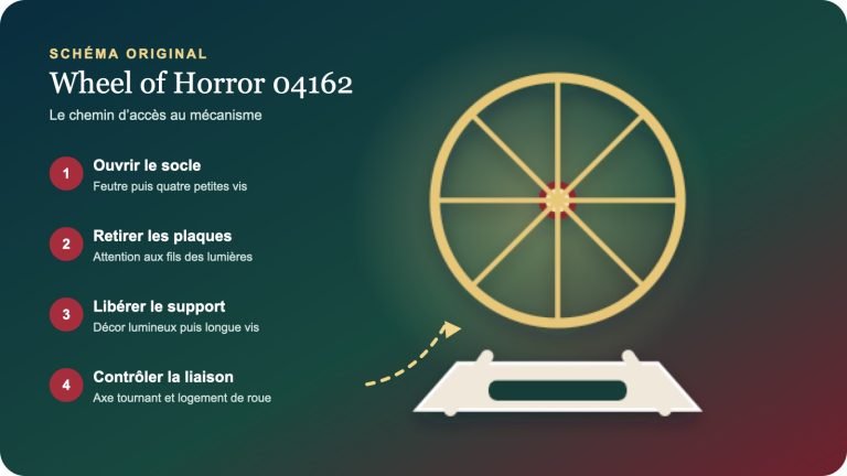 Wheel of Horror 04162 : réparer une roue qui ne tourne plus